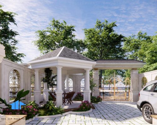 Thiết kế chồi mát biệt thự tân cổ điển