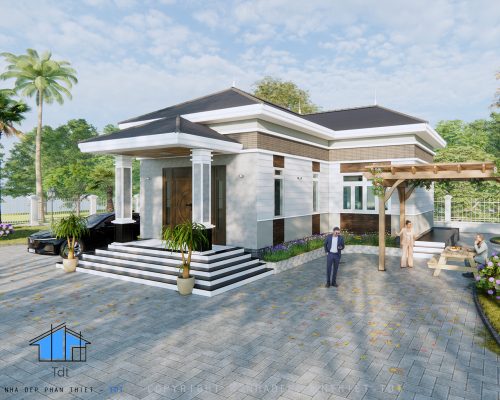 mẫu nhà cấp 4 mái nhật đẹp tại phan thiết