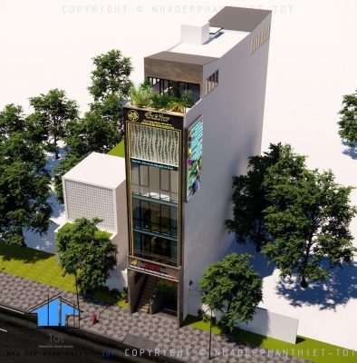 thiết kế nhà phố hiện đại 5 tầng phan thiết