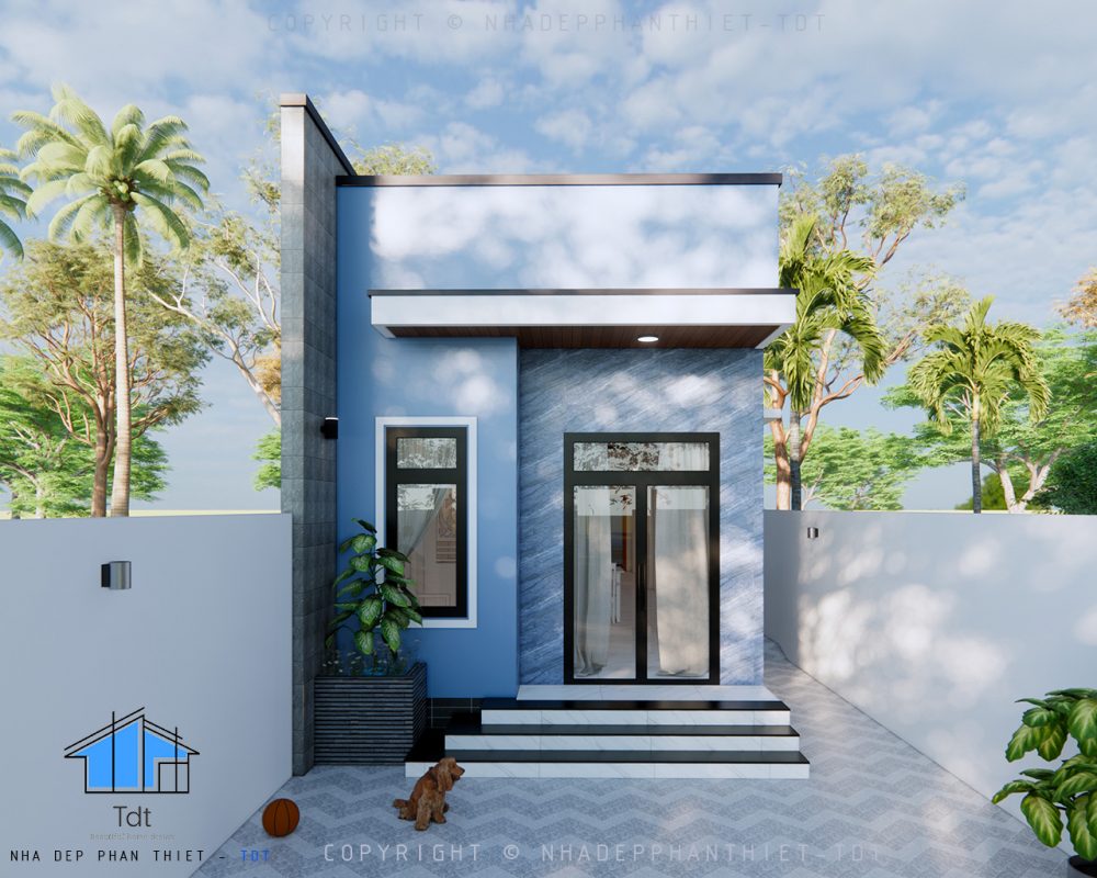 thiết kế nhà cấp 4 giá rẻ tại phan thiết chi phí 400 triệu