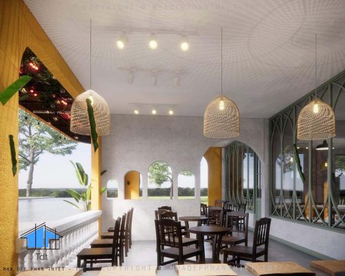 thiết kế quán coffee hiện đại đẹp