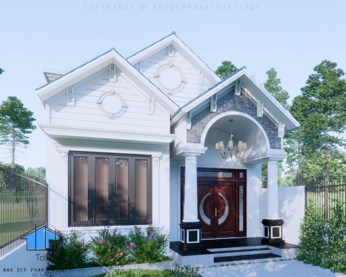 mẫu nhà cấp 4 mái thái đẹp