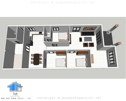 mặt bằng nhà cấp 4 đẹp