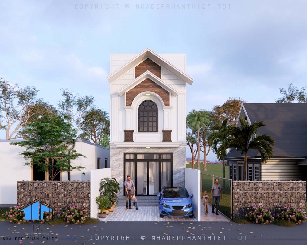 mẫu nhà cấp 4 gác lửng đẹp