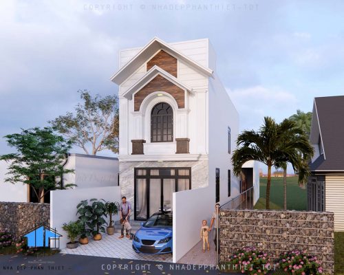 mẫu nhà cấp 4 gác lửng đẹp