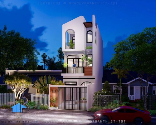 thiết kế nhà phố 3 tầng