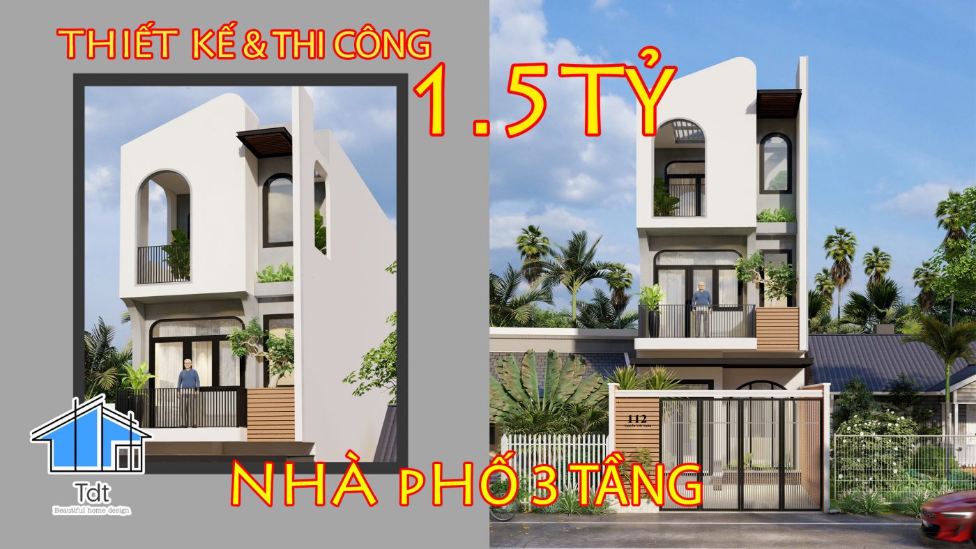 nhà phố 3 tầng đẹp