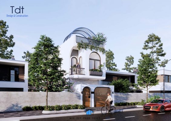 thiết kế nhà phố 2 tầng đẹp