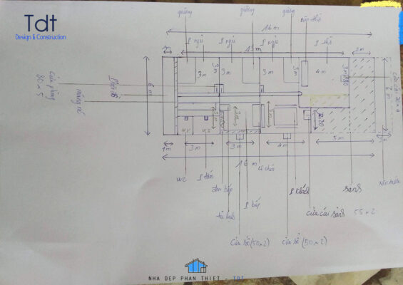 ý tưởng mặt bằng cấp 4