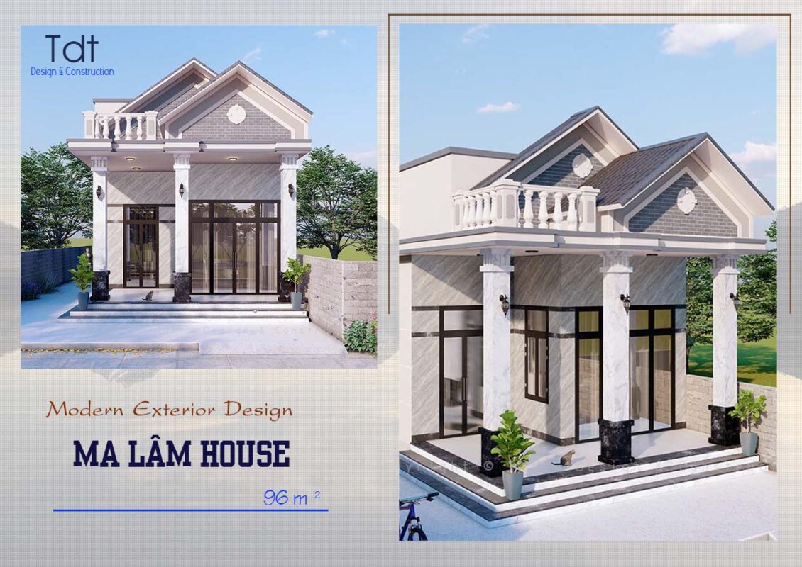 nhà cấp 4 mái giả thái